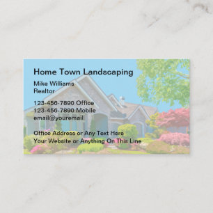 Home And Garden Landscaping Business Cards