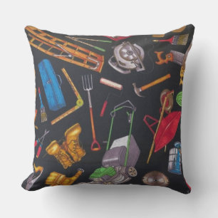 Home and Garden Tools Throw Pillow
