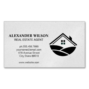 Home and Hills Icon Magnetic Business Card
