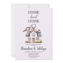 HOME AND KEY HOUSE WARMING INVITATION