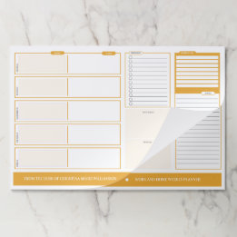 Home and School Weekly Yellow Paper Pad