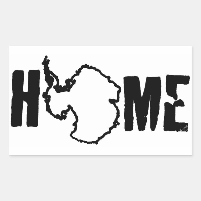 Home - Antarctica Rectangular Sticker (Front)