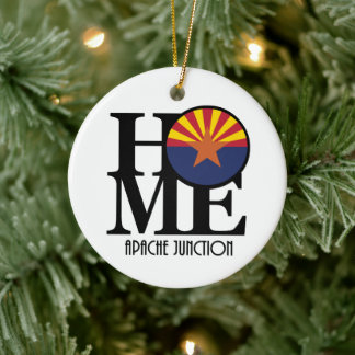HOME Apache Junction Arizona Ceramic Ornament