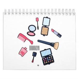 Home appliance cartoon illustration calendar