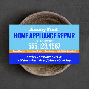 Home Appliance Repair  Business Card