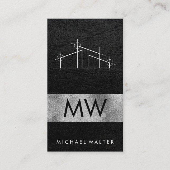 Home Architect Logo Business Card (Front)