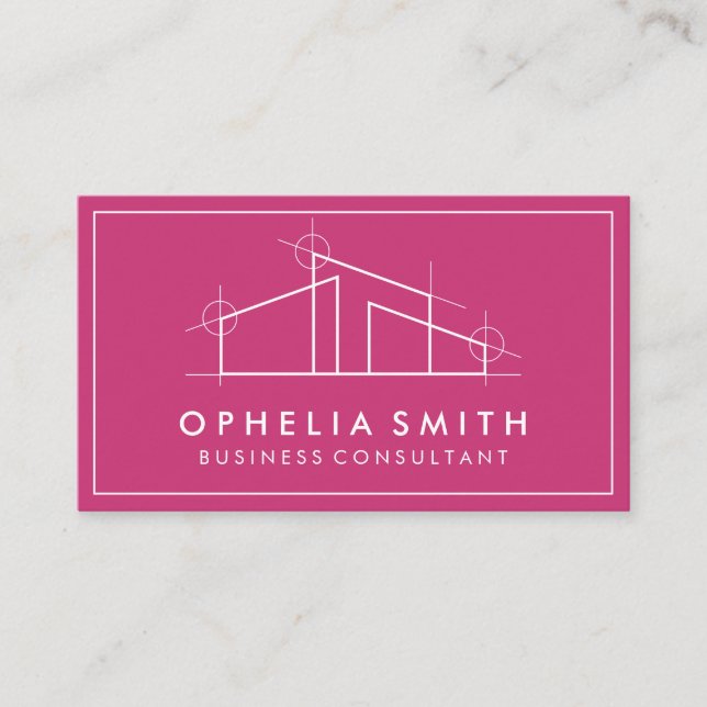 Home Architect Logo Business Card (Front)