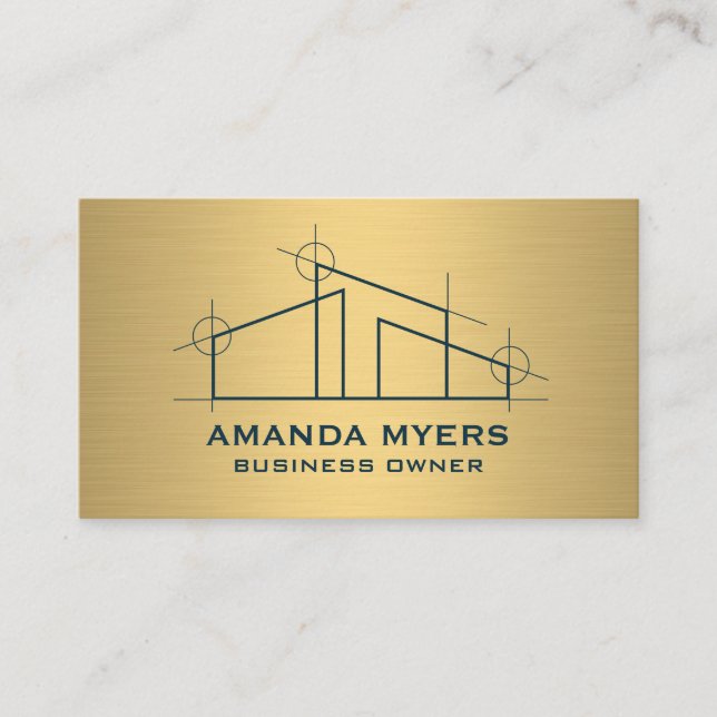 Home Architect Logo Business Card (Front)