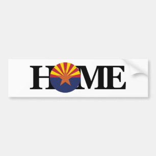 HOME Arizona Flag Bumper Sticker