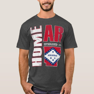Home Arkansas State Flag Vintage Style T-Shirt