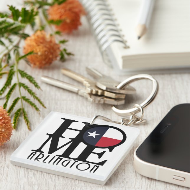 HOME Arlington TX Key Ring (Front Right)