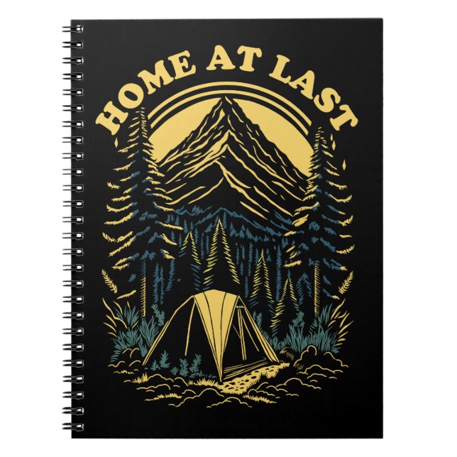 Home At Last - Camping Notebook (Front)