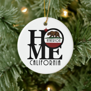 HOME Atherton California Ceramic Ornament