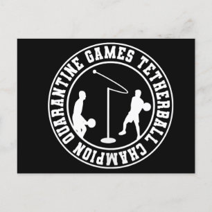 Home Athletic Quarantine Games Tetherball Tennis Announcement Postcard