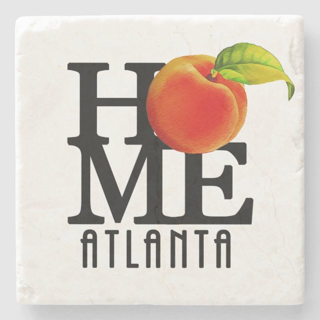 HOME Atlanta Georgia Stone Coaster (Front)