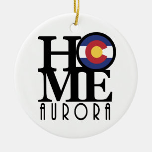 HOME Aurora CO Ceramic Ornament