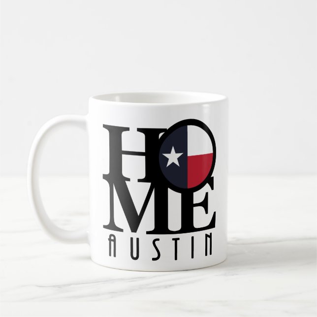 HOME Austin Texas 11oz Coffee Mug (Left)