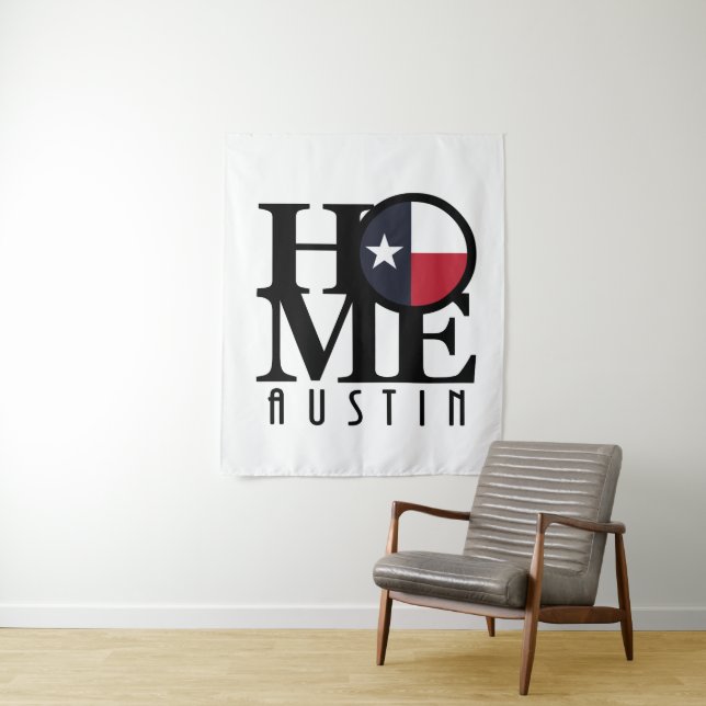 HOME Austin Texas Tapestry (In Situ)