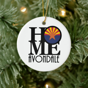 HOME Avondale Arizona Ceramic Ornament