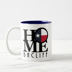 HOME Bacliff Texas Two-Tone Coffee Mug
