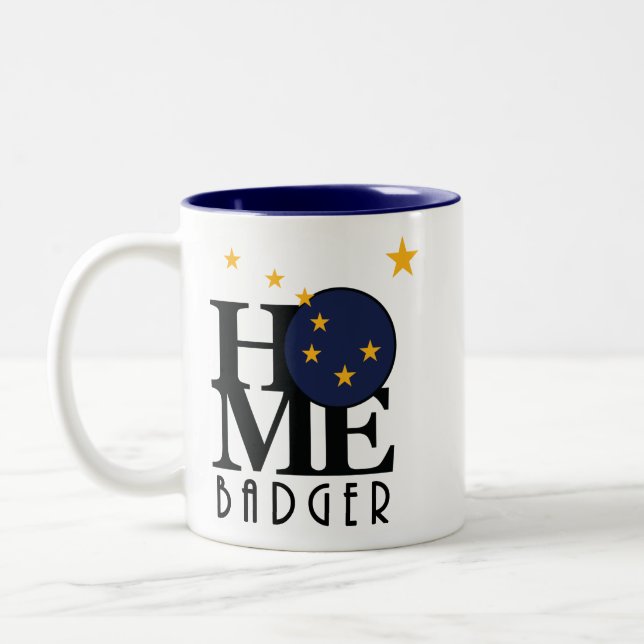 HOME Badger Alakska 11oz Two-Tone Coffee Mug (Left)