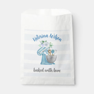 Home Bakery Blue Flower Mixer Favour Bag