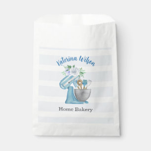 Home Bakery Blue Flower Mixer Favour Bag
