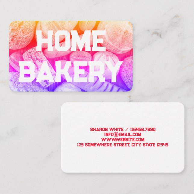 Home Bakery Business Card (Front/Back)