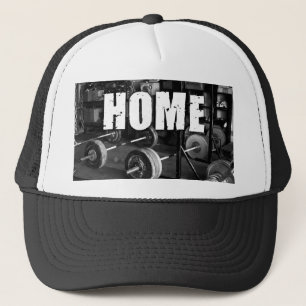 HOME (Barbells) - Workout Motivational Trucker Hat