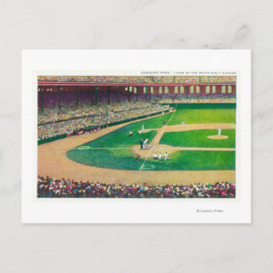 Home Base Bleachers View of Comiskey Park Postcard