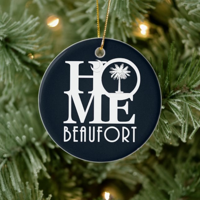 HOME Beaufort South Carolina Ceramic Ornament (Tree)