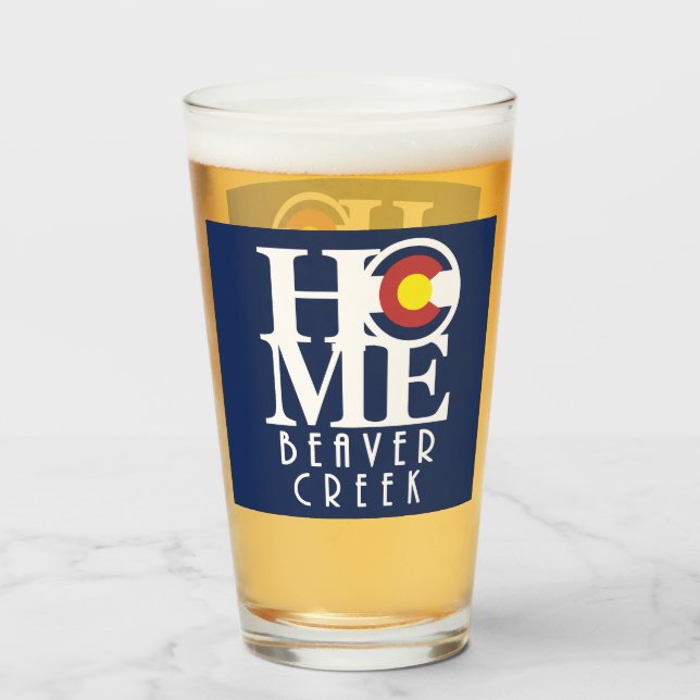 HOME Beaver Creek Colorado Glass (Back Filled)