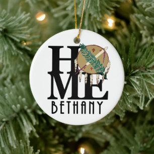 HOME Bethany Oklahoma Ceramic Ornament