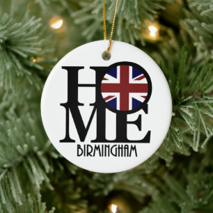 HOME Birmingham England Ceramic Ornament