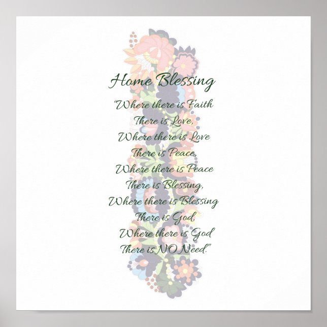 Home Blessing Poster (Front)