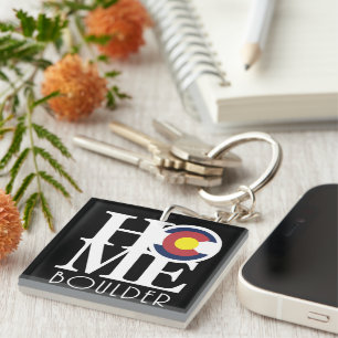HOME Boulder Colorado Key Ring