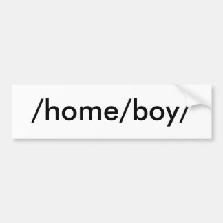 /home/boy/ bumper sticker