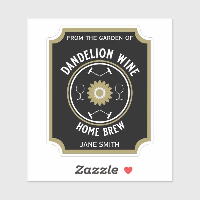 Home Brewed Dandelion Wine Custom (Sheet)