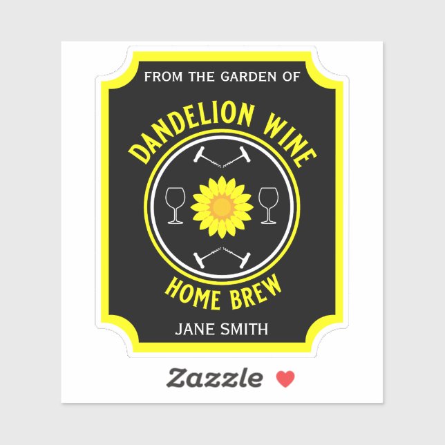 Home Brewed Dandelion Wine Custom (Sheet)