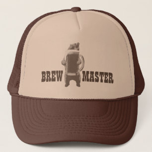 Home Brewing Brewmaster Beer Bear Trucker Hat