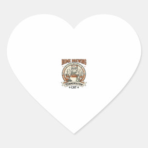 Home Brewing Fermentation Cat Home Brewing Ferment Heart Sticker