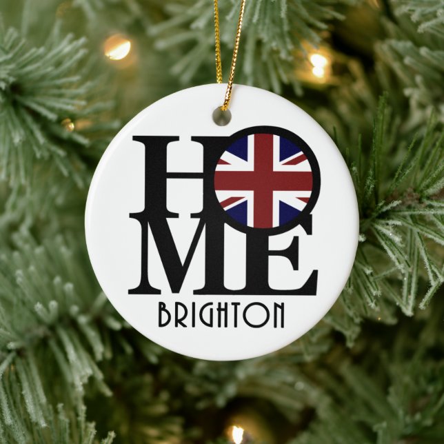 HOME Brighton England Ceramic Ornament (Tree)