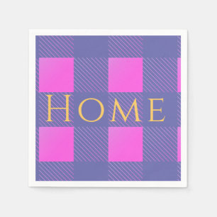 Home Buffalo Plaid Colourful Napkin