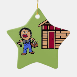 Home Builder Handyman Ceramic Ornament
