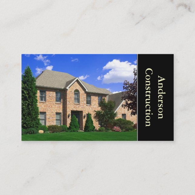 Home Builder or Construction Business Card (Front)