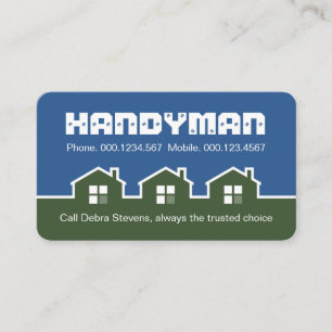 Home Building House Demarcation Border Business Card