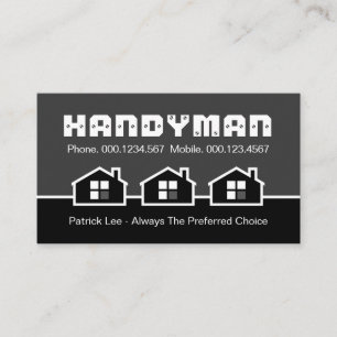 Home Building House Demarcation Border Business Card