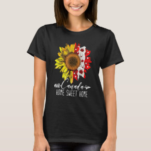 Home Canada Day Maple Sunflower 1st July Independe T-Shirt