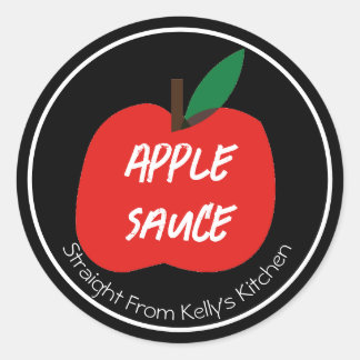 Home Canning Business Apple Sauce Modern Label