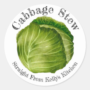 Home Canning Business Cabbage Stew Food Label